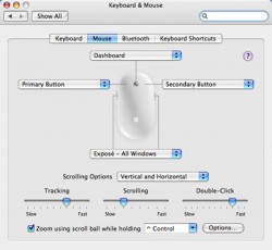 OSX Mouse Settings